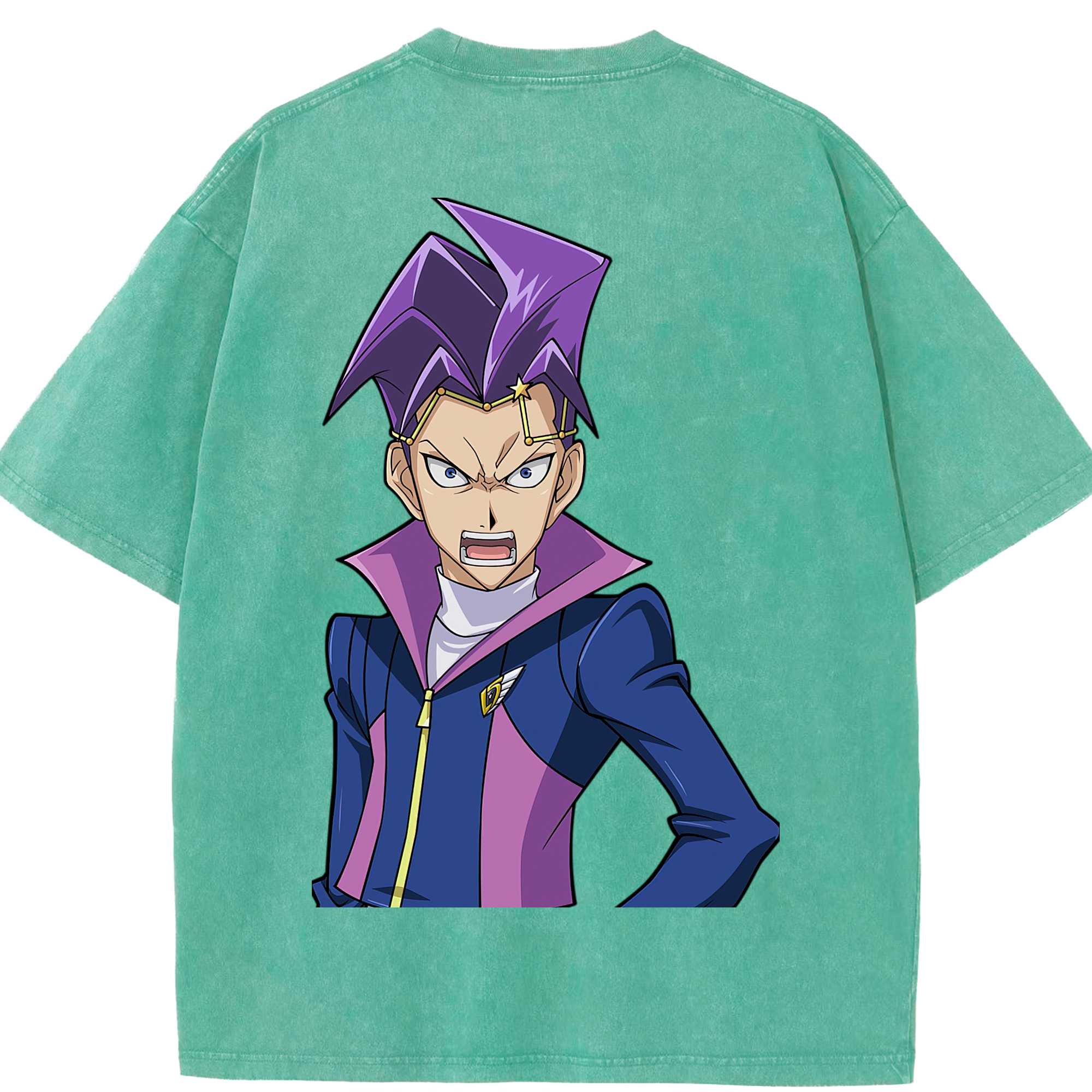 （画像用） 遊☆戯☆王 Yu-Gi-Oh! 綿100% ヴィンテージ風 半袖Tシャツ（背面プリント）